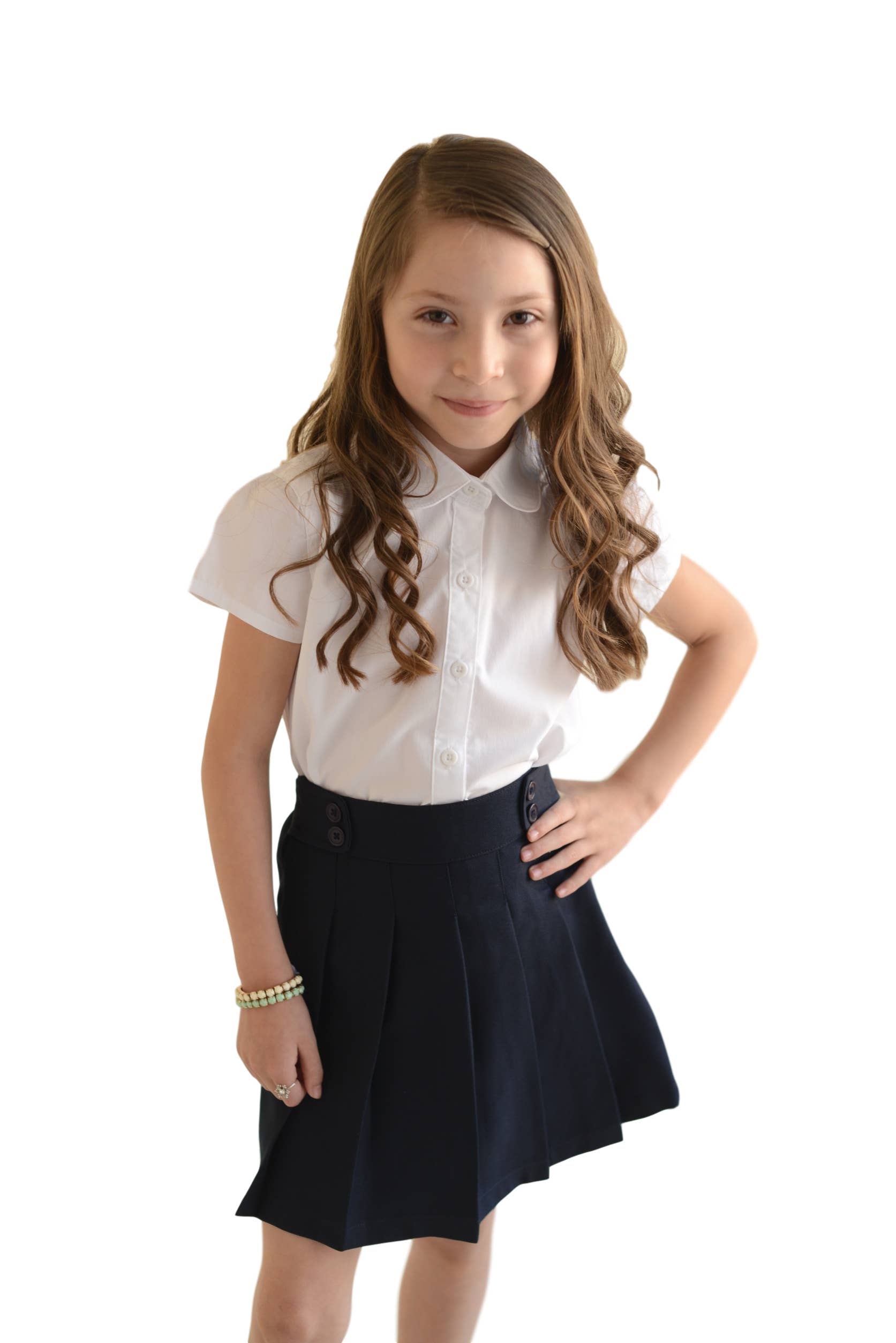 Unik - Girl Pleated Uniform Skirt Scooter Navy 4/5-16
