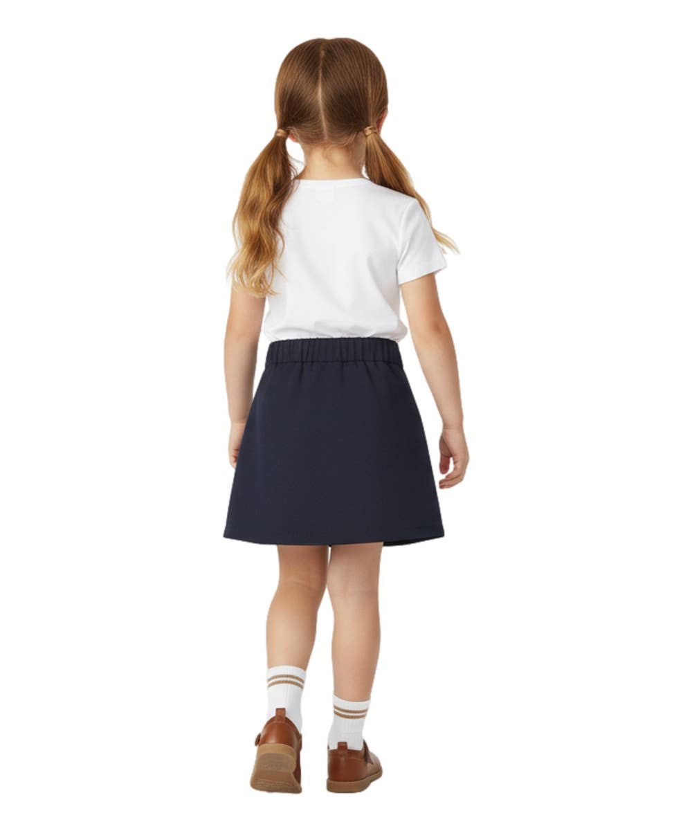 Unik - Girl Pleated Uniform Skirt Scooter Navy 4/5-16