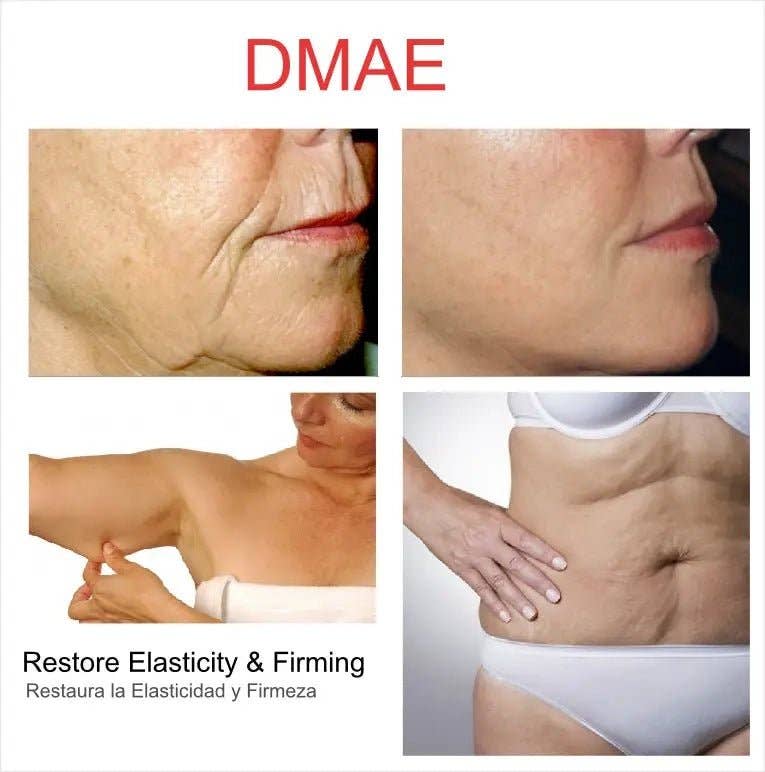 SlimSpa The Body Care Specialists - DMAE Anti-Aging Mesotherapy Vials – Professional Non-Surgical Bio-Lifting, Face & Neck Firming (DMAE · HA · Peptides, 5x10ml)