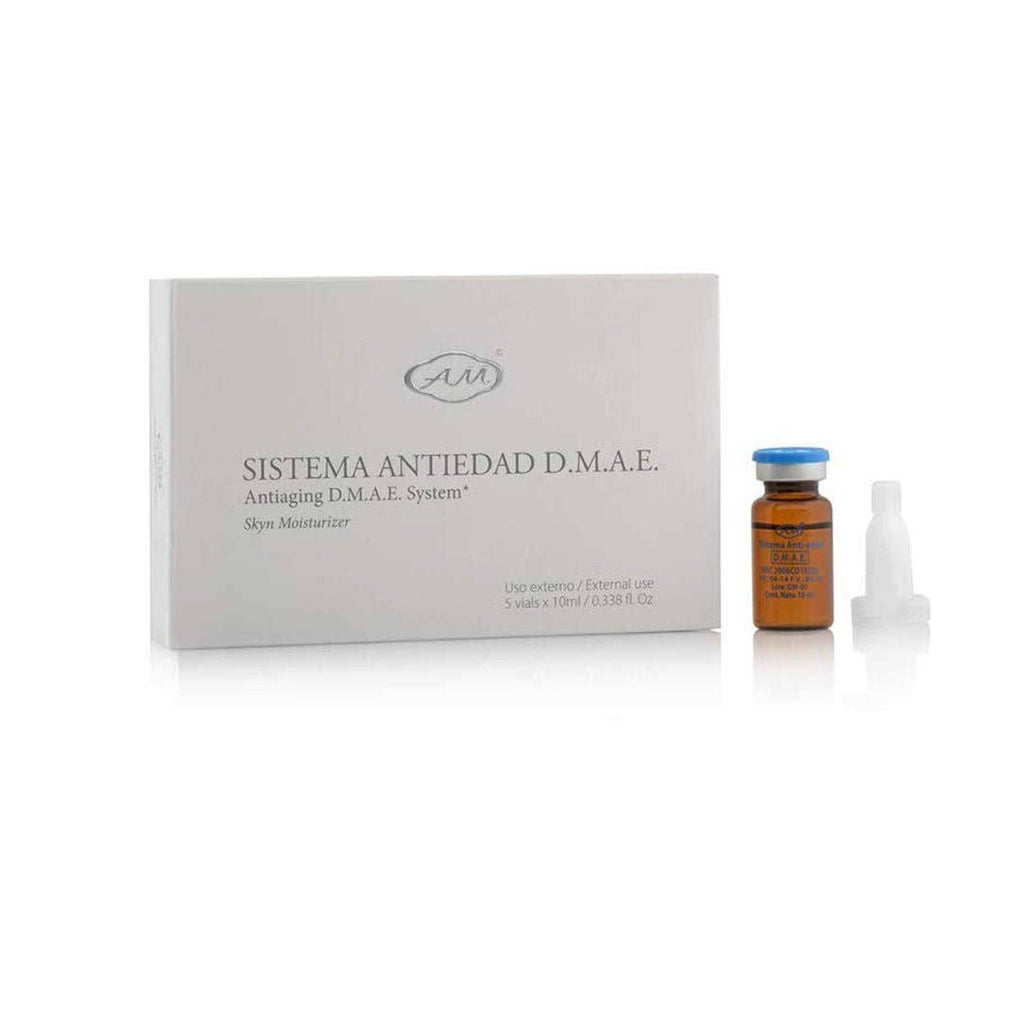 SlimSpa The Body Care Specialists - DMAE Anti-Aging Mesotherapy Vials – Professional Non-Surgical Bio-Lifting, Face & Neck Firming (DMAE · HA · Peptides, 5x10ml)