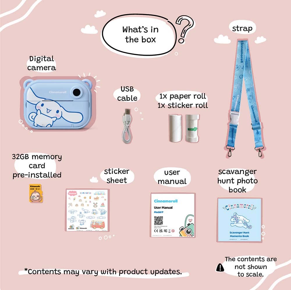 Sanrio Cinnamoroll Print Camera